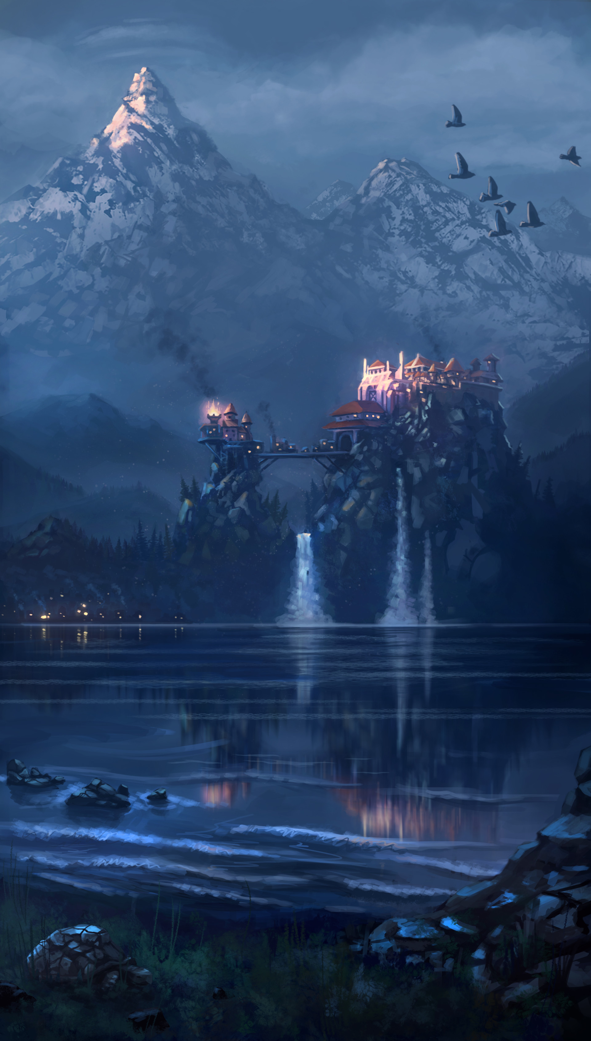 фантастический космос. крутые миры. фантастические пейзажи. параллельный мир арты. фэнтези пейзажи.