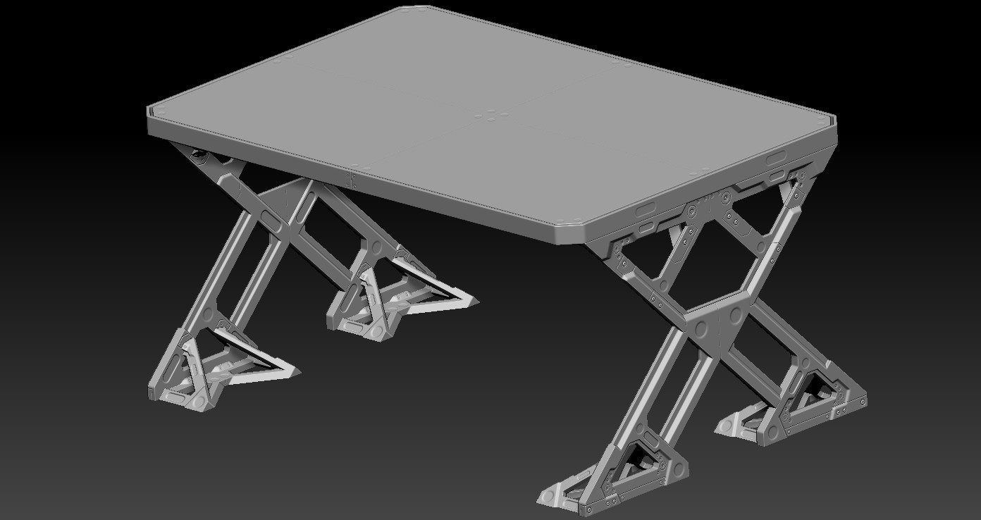 Table on Zbrush