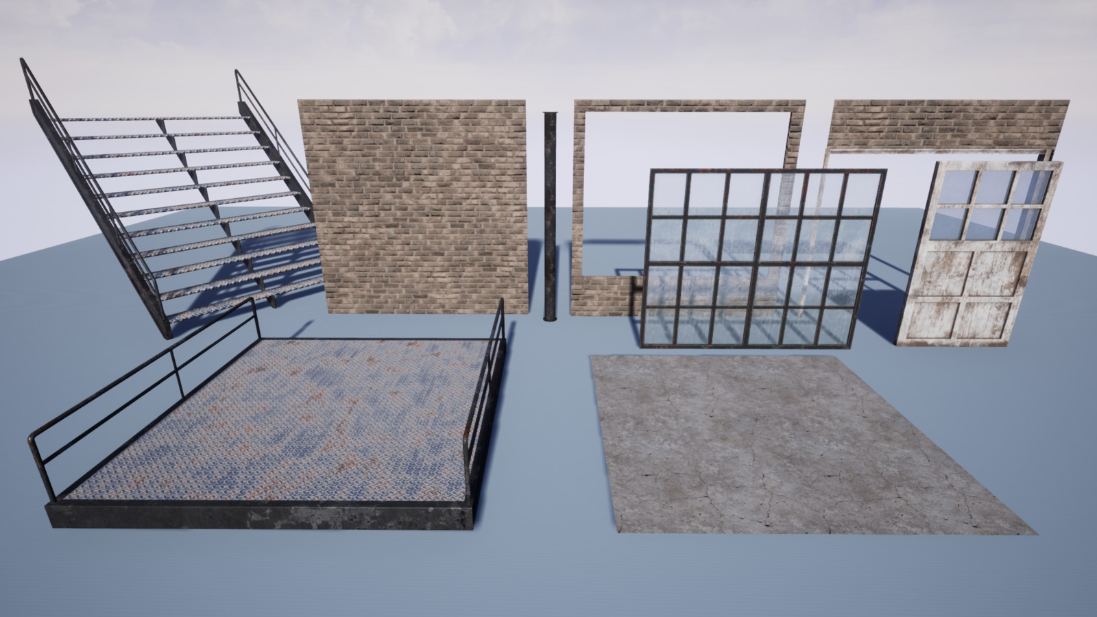 Wall set and floors in Unreal Engine