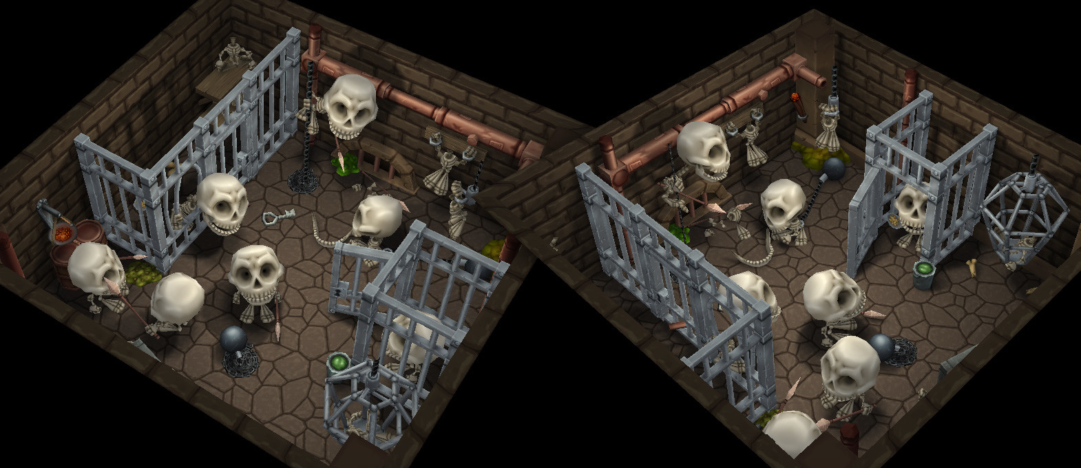 Jail with Skeletons