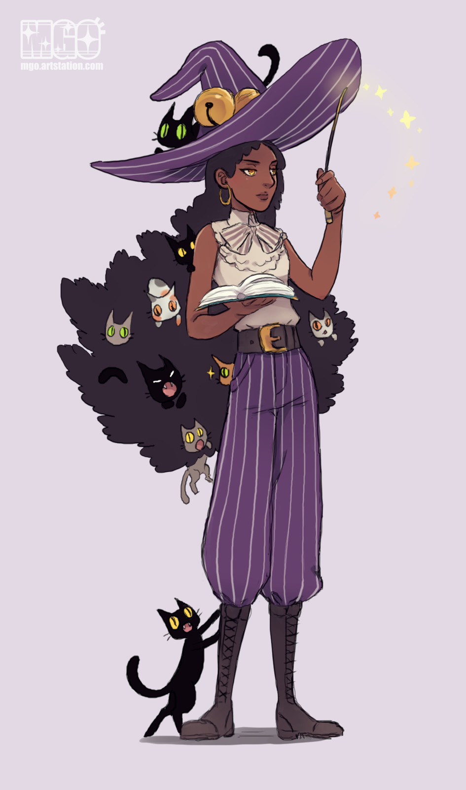 Cat hoarder witch