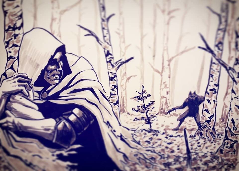 13th day's prompt is: "Guarded"

They lurk the forests... Day or night, it doesn't matters, they're always hunting"