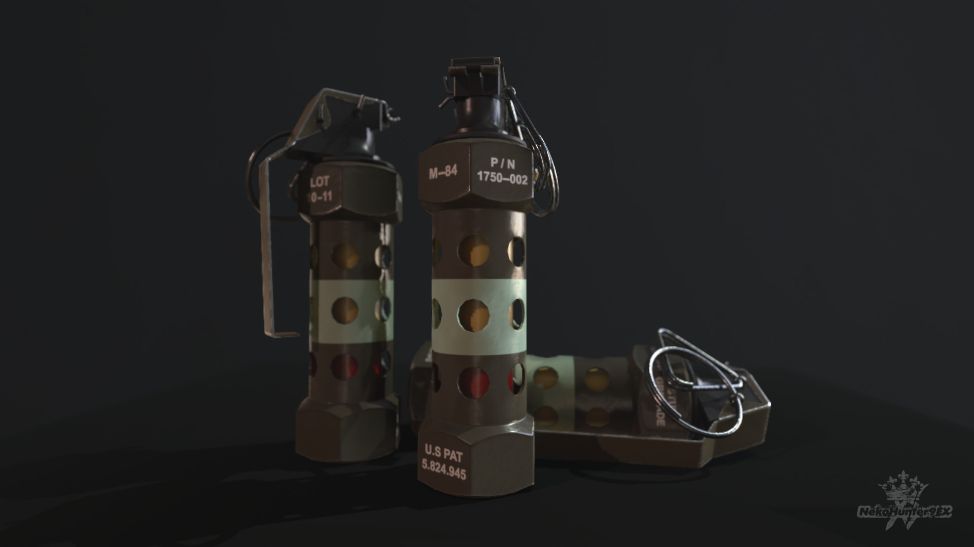 Artstation M84 Flashbang Grenade Victoria Fernanda