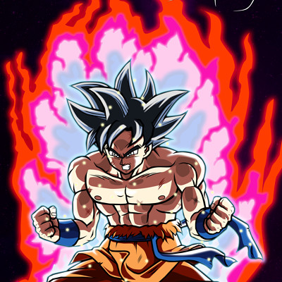 Goku Limit Breaker (Instinto Superior) - Desenho de alon_henry_
