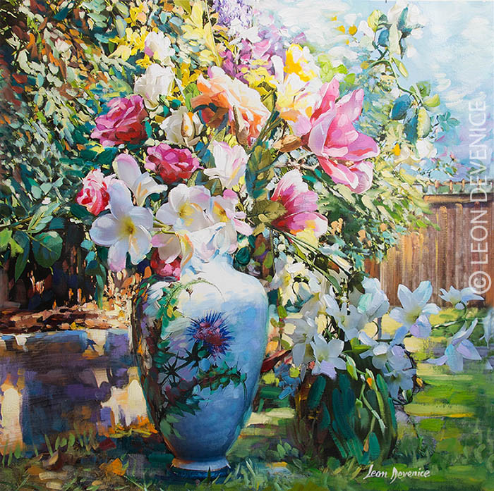 Artstation Welcome New Love Floral Art Oil Painting On Canvas By