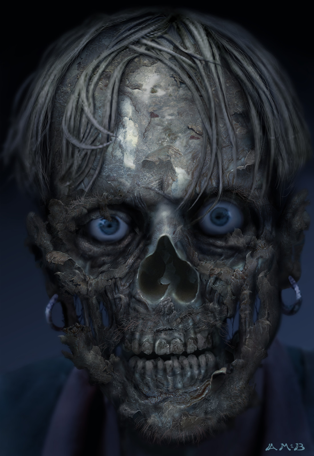 Artstation Pirates Of The Caribbean Curse Of The Black Pearl Cursed Ragetti Head Concept 2003 Aaron Mcbride