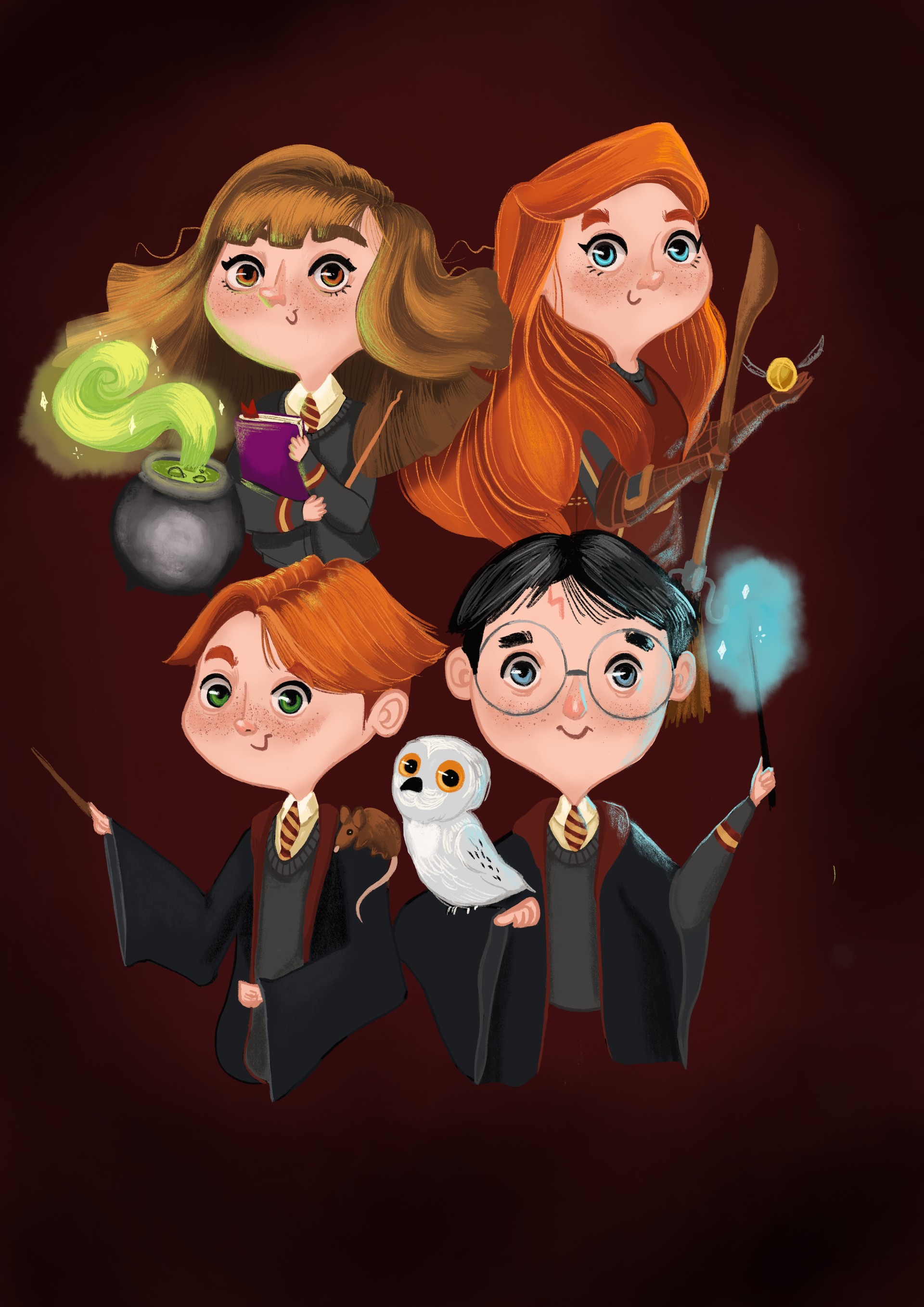 Artstation Harry Potter Rafaela Villela A series of books created by j.k. artstation harry potter rafaela villela