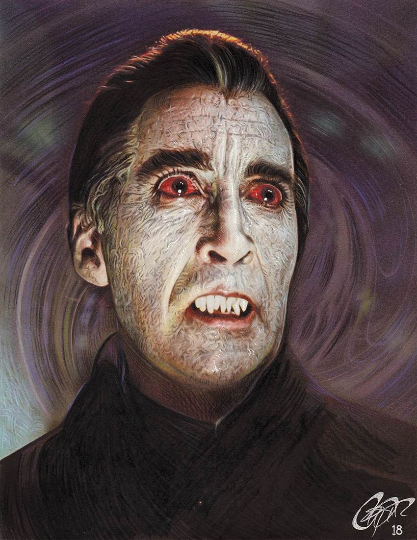 ArtStation - Christopher Lee 'Dracula Has Risen from the Grave'