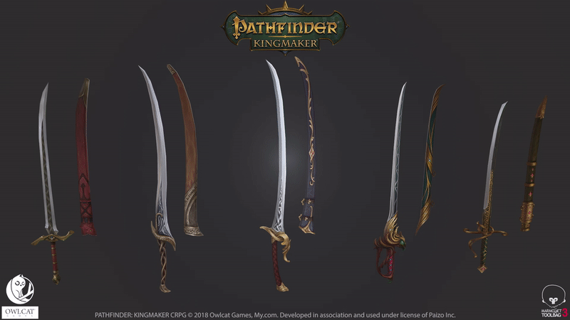 Pathfinder Kingmaker - weapon pack 02.