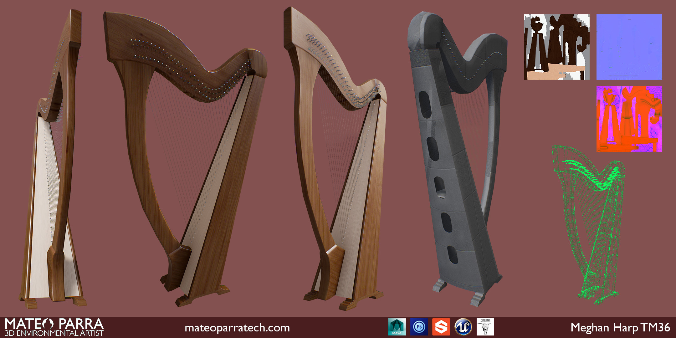 Modeled very closely to the Meghan Harp TM36.