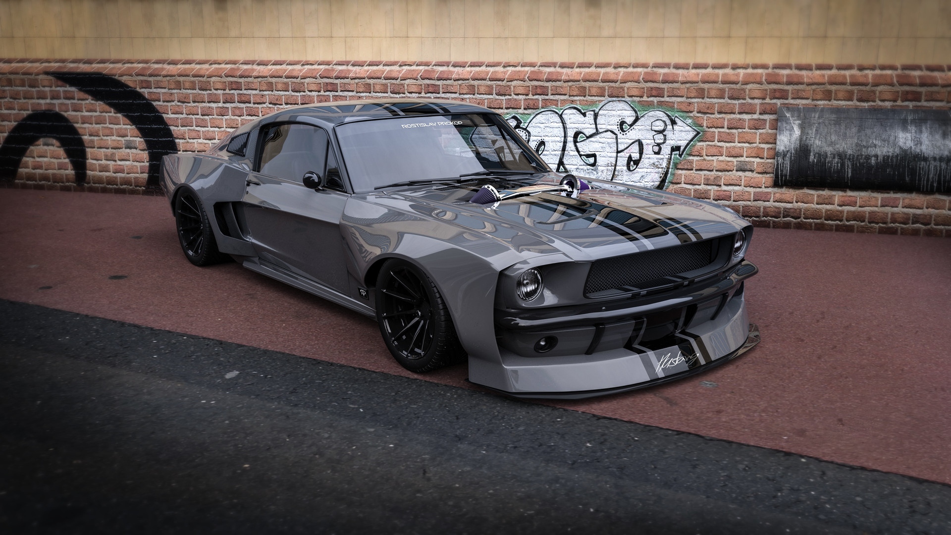 Artstation 1967 Mustang Fastback Rostislav Prokop