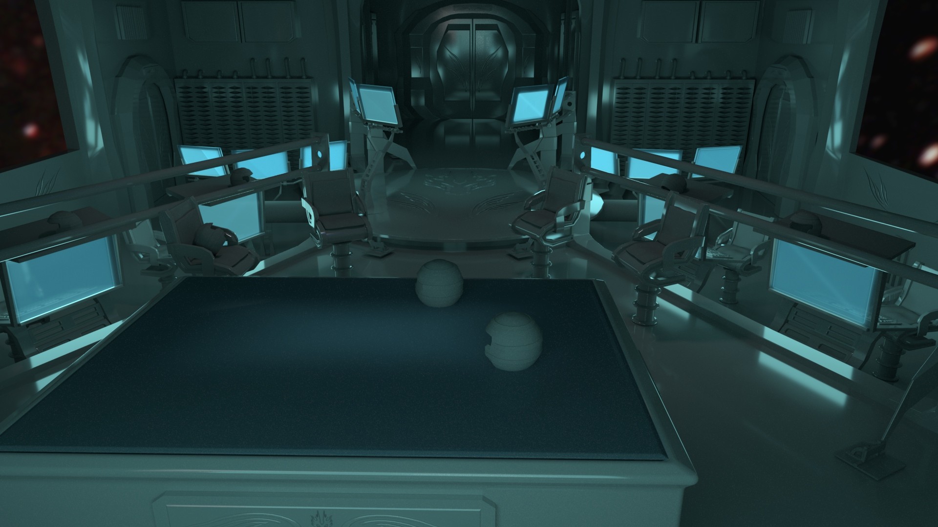 Artstation Spaceship Interior Johnny Breininger