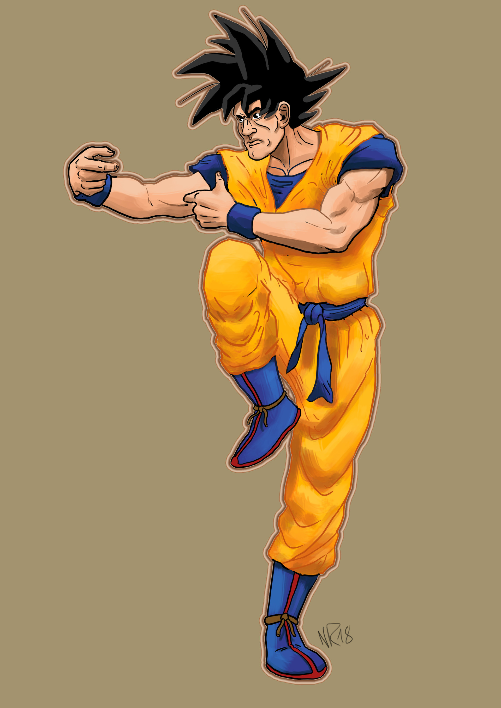 Artstation Drunken Kungfu Pose Sangoku Niels Roman