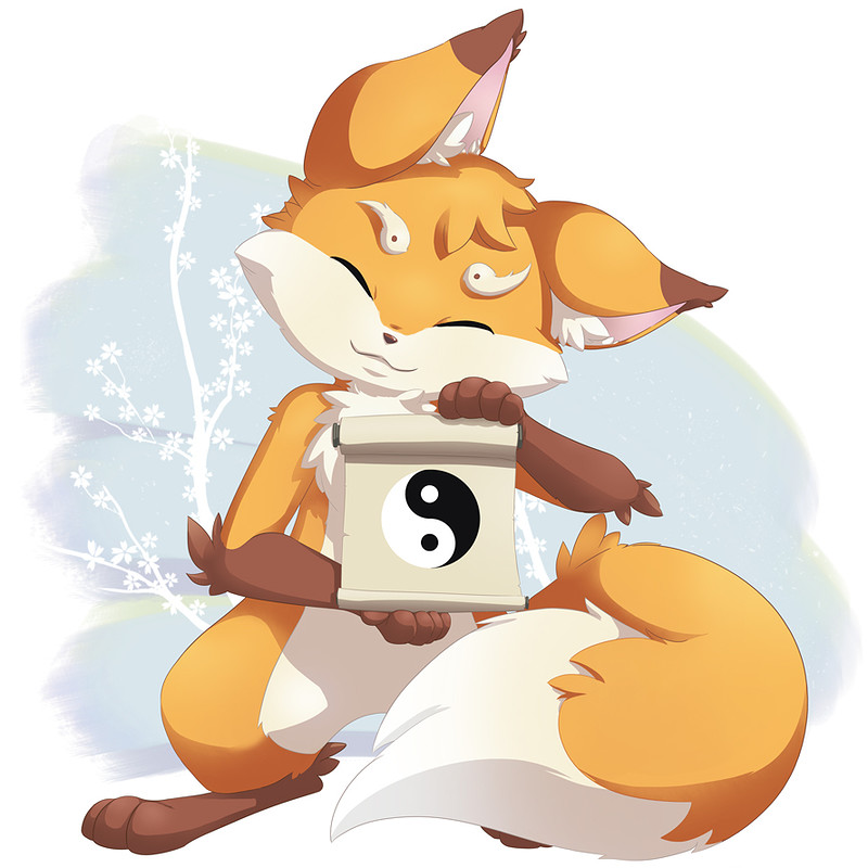 Akiro red fox mascot