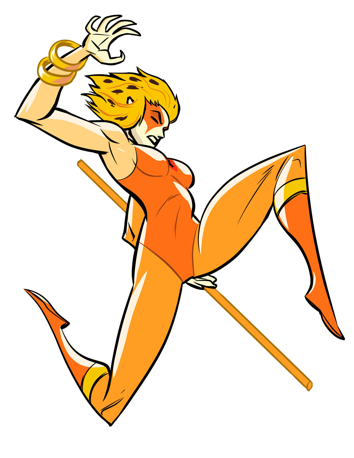 ArtStation - retro female cartoon characters exercise