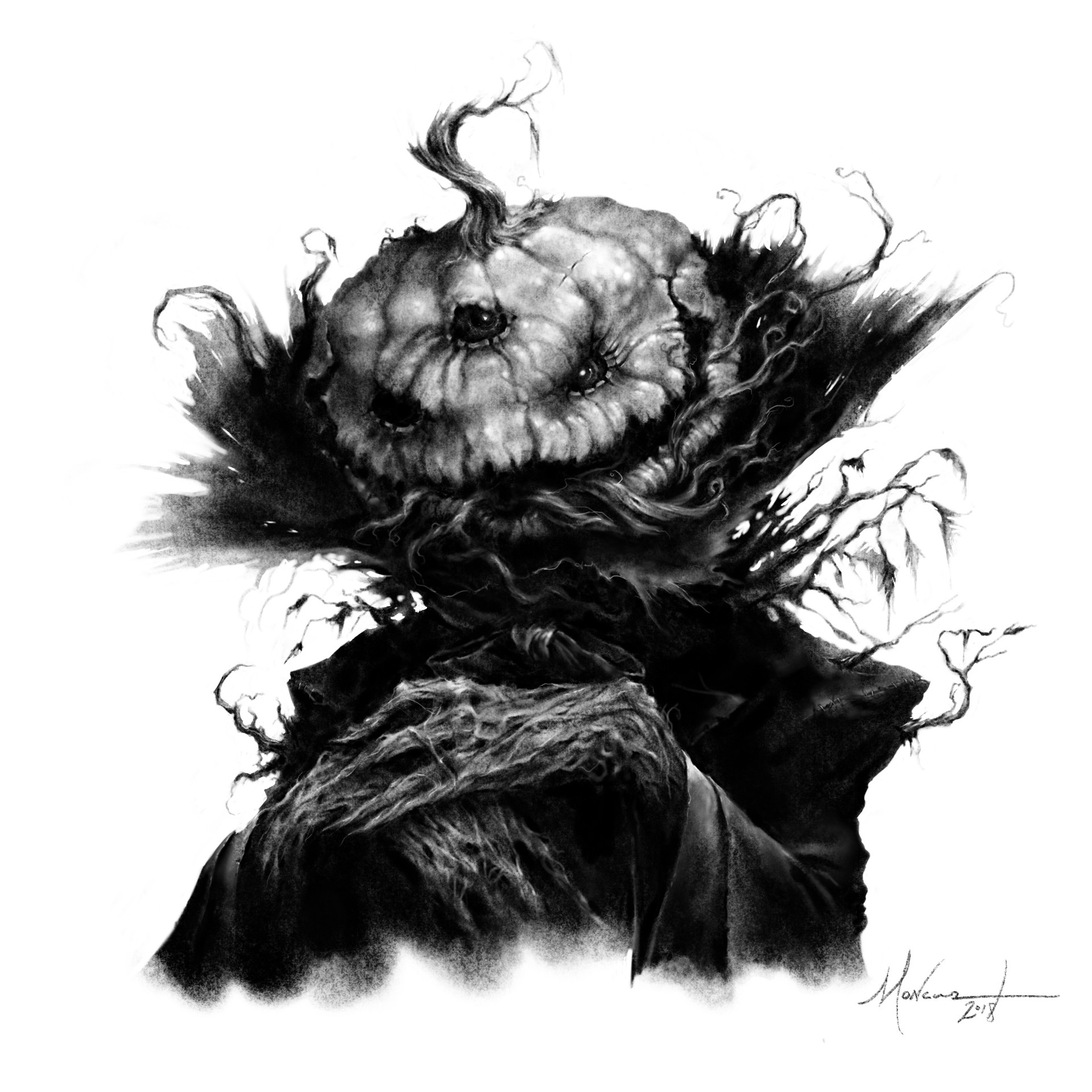 Artstation Pumpkin Head Original Work Brian Moncus