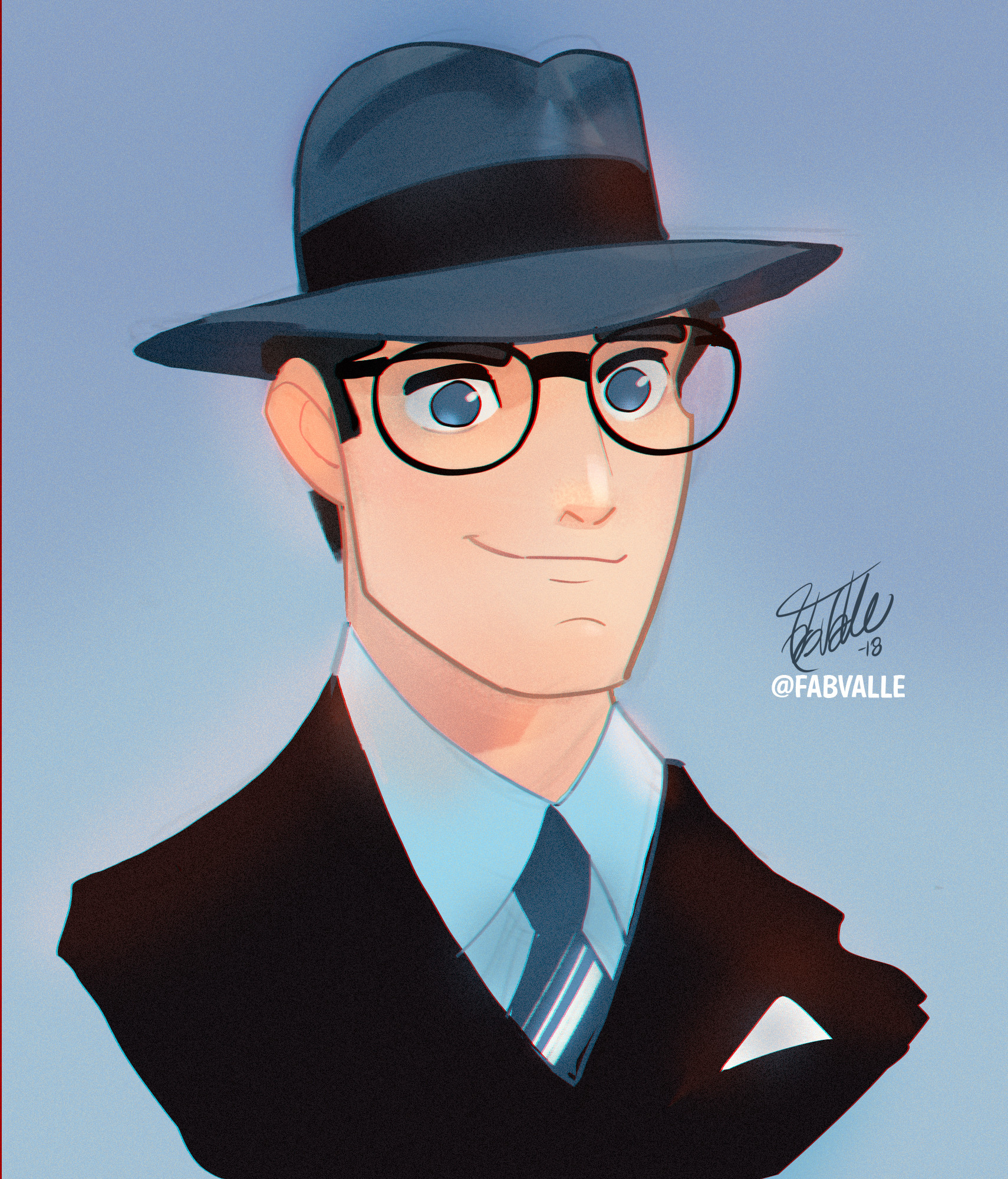 Clark kent with hat clearance
