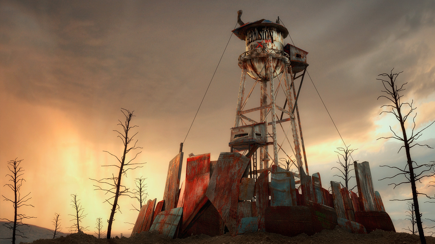 ArtStation PostApocalyptic Water Tower