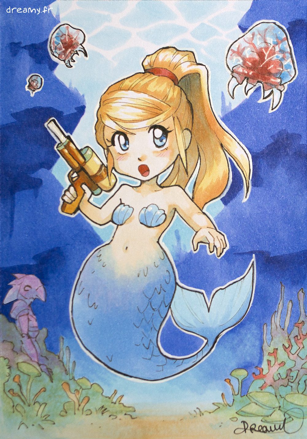 Artstation Mermay 2016 2 Samus Aran Metroid Sophie