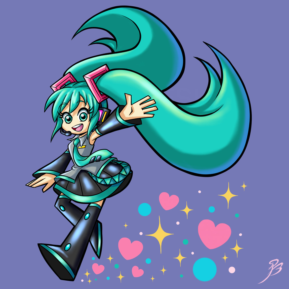 Artstation Miku Chan Official Hatsune Miku Merch Design Angel B