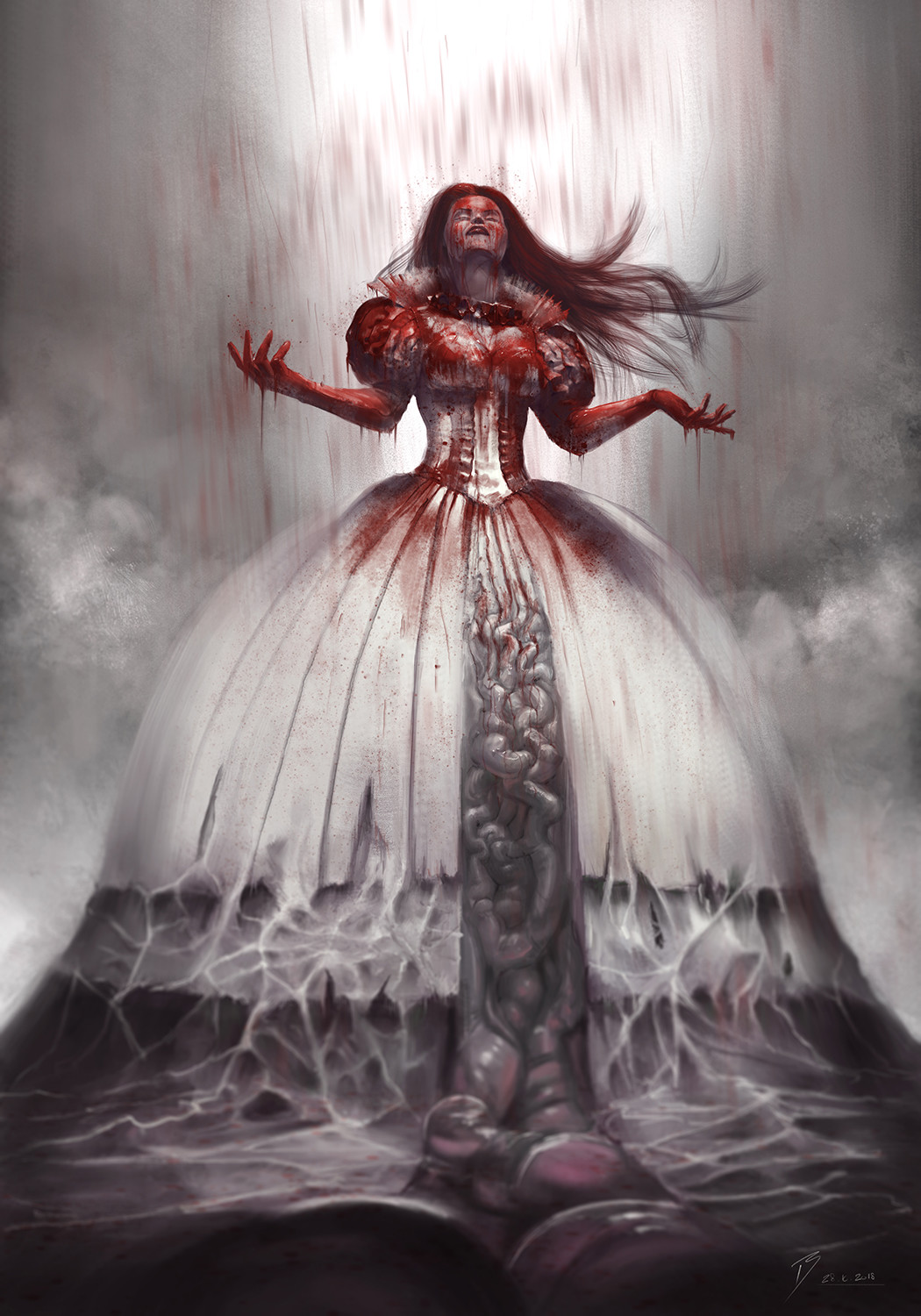 ArtStation - Elizabeth Bathory, Tarik Boussekine