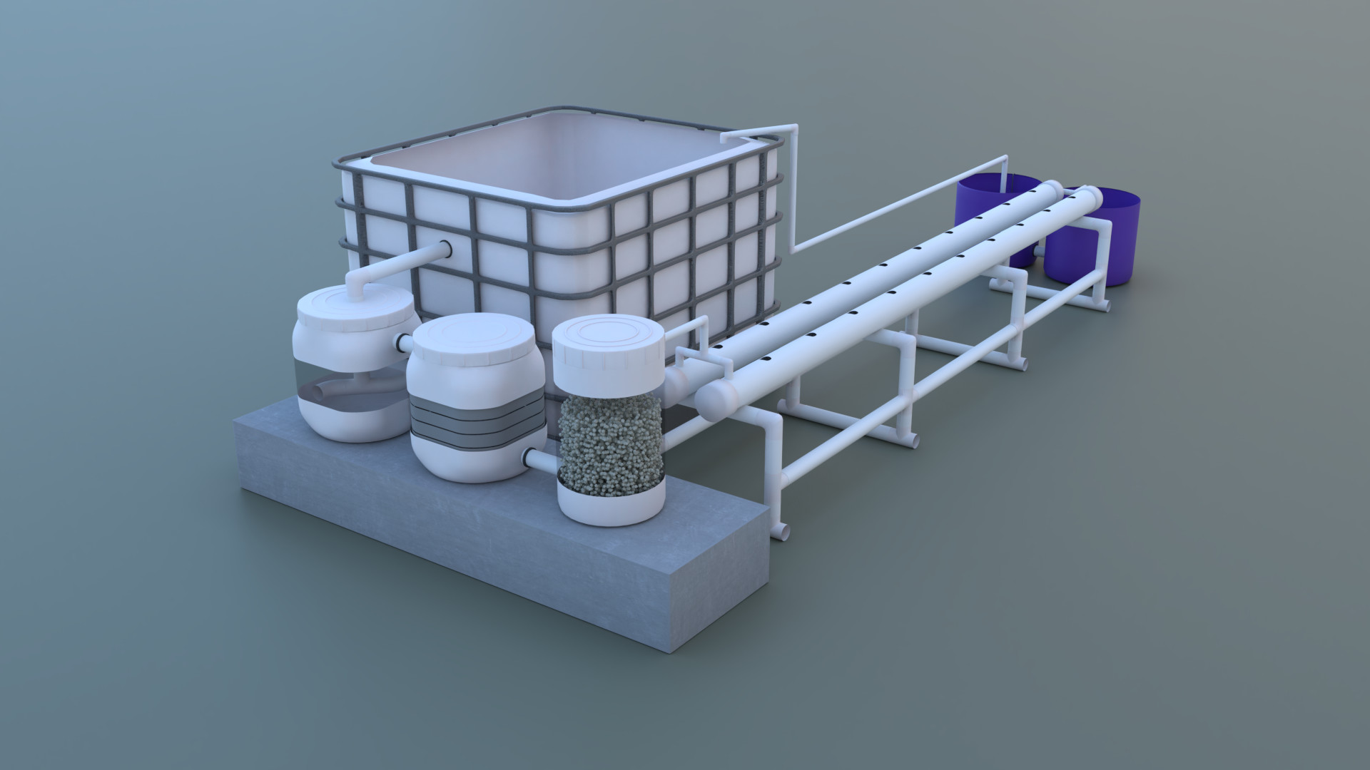 Aquaponic 3d Model Aquaponic