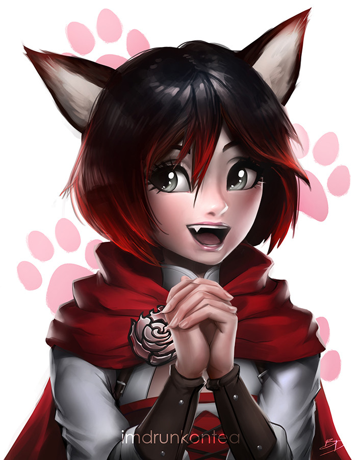 Artstation Neko Ruby Rose