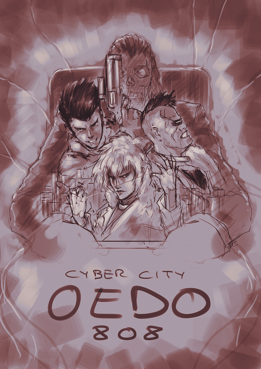 Get Wallpaper Artstation Cyber City Oedo 808 Theatrical Poster Alan Graham For Free