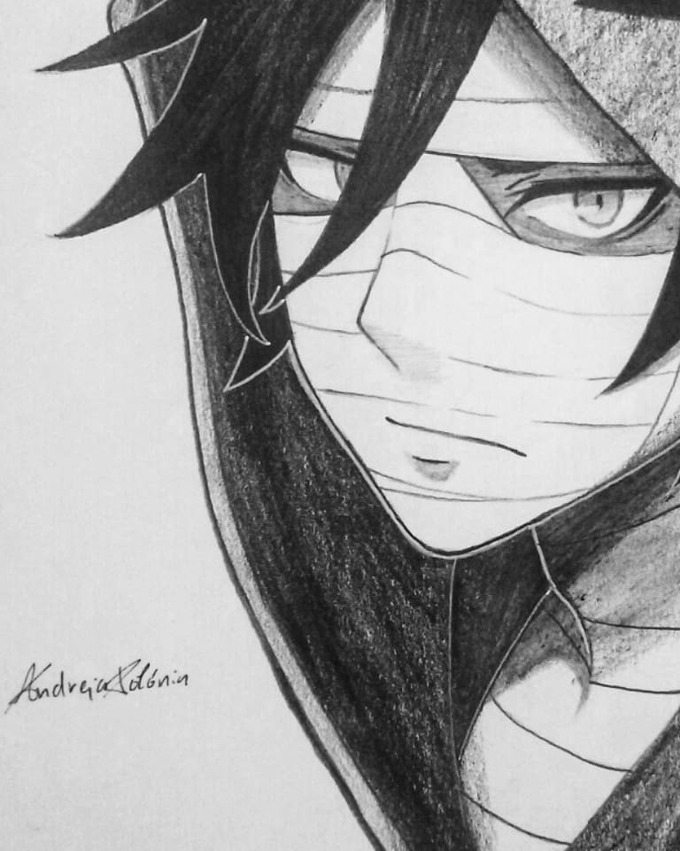 Andreia Polónia - Digital version of my previous drawing of Zack from Angels  of Death