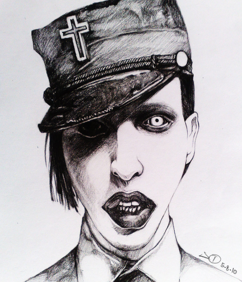 Marilyn manson рисунки