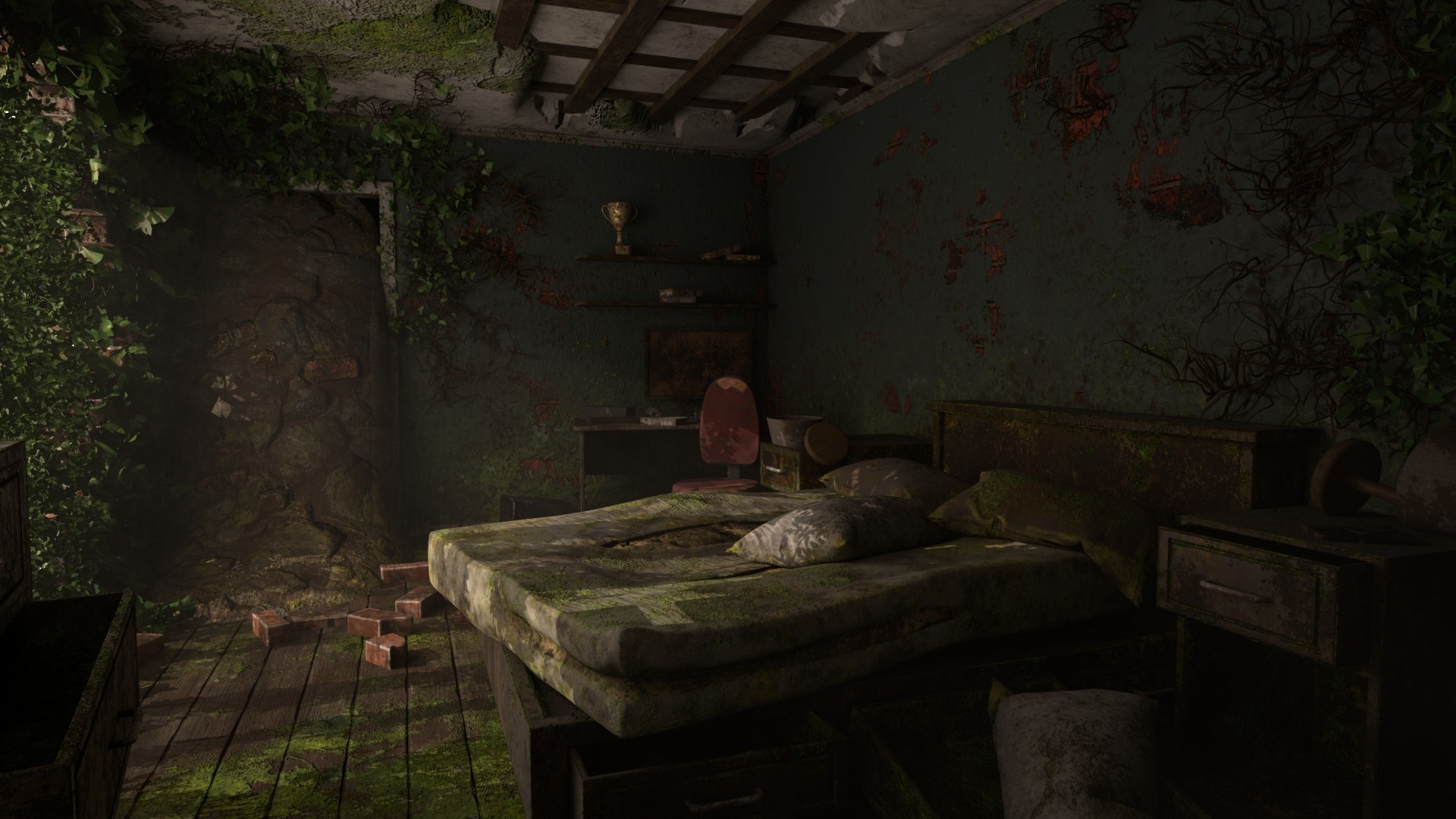 Joshua Abbott - Post Apocalyptic Bedroom