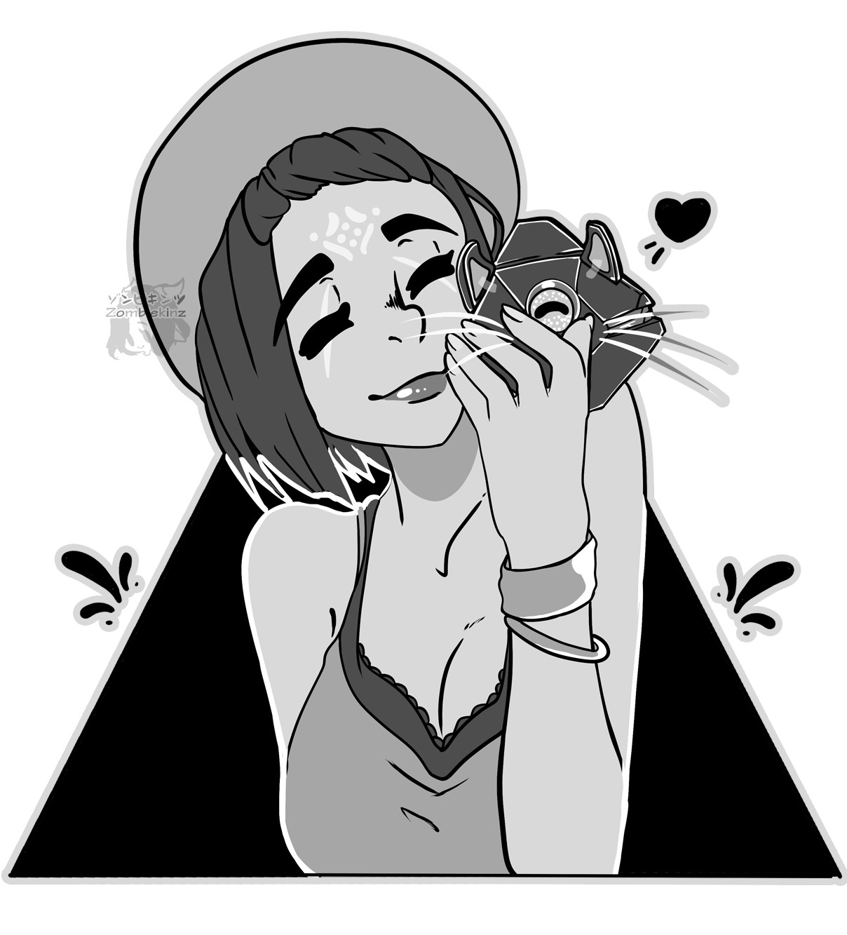 Artstation Inktober Nine Lives Shell Zombiekinz
