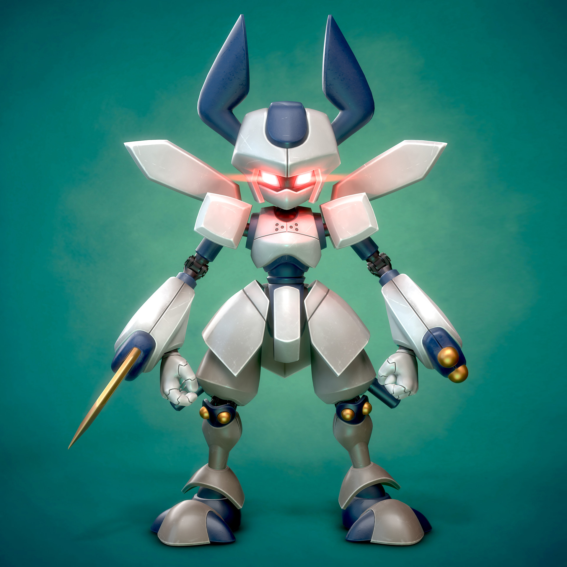 Artstation Medabots Rokusho Fan Art Hunter Mortenson