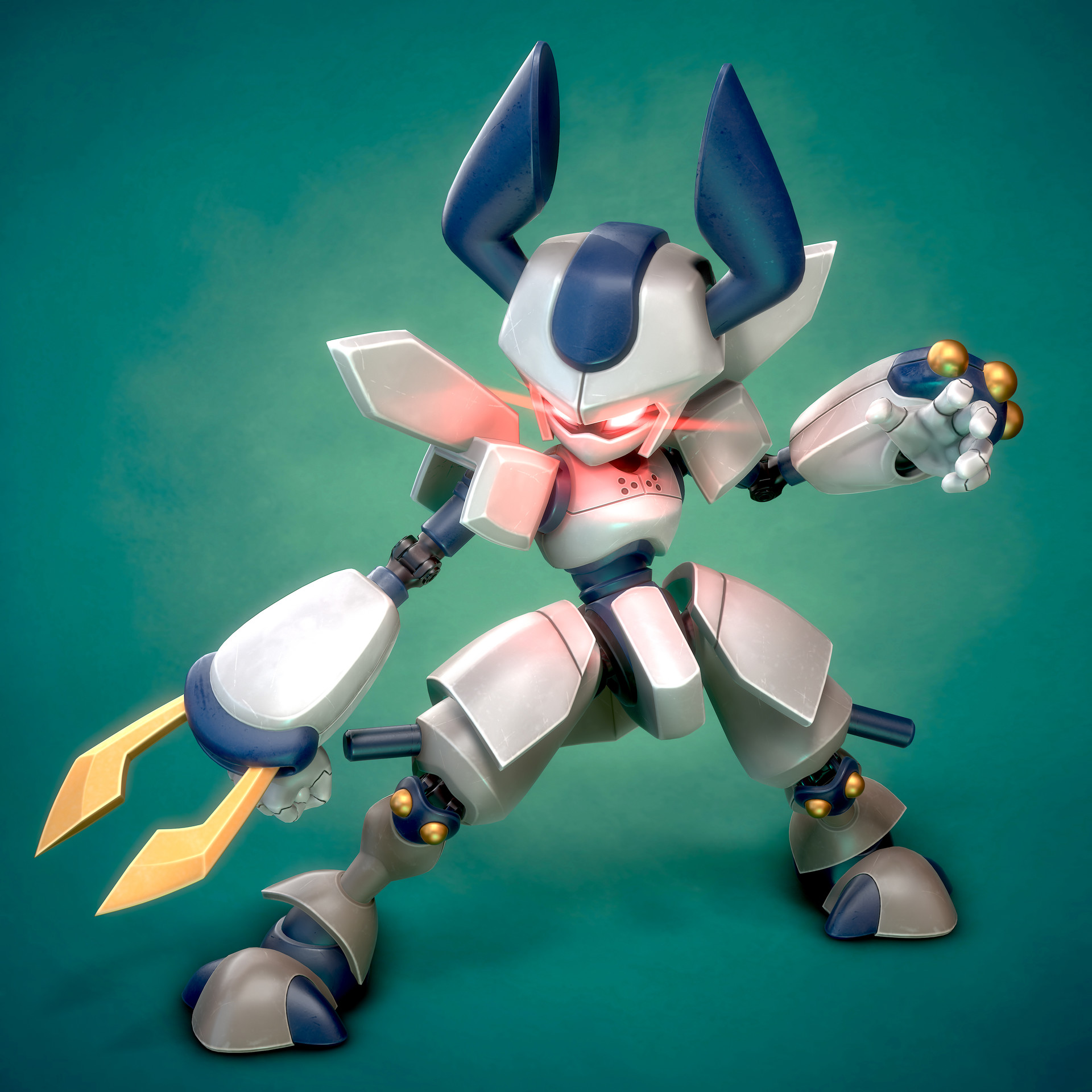 Artstation Medabots Rokusho Fan Art Hunter Mortenson