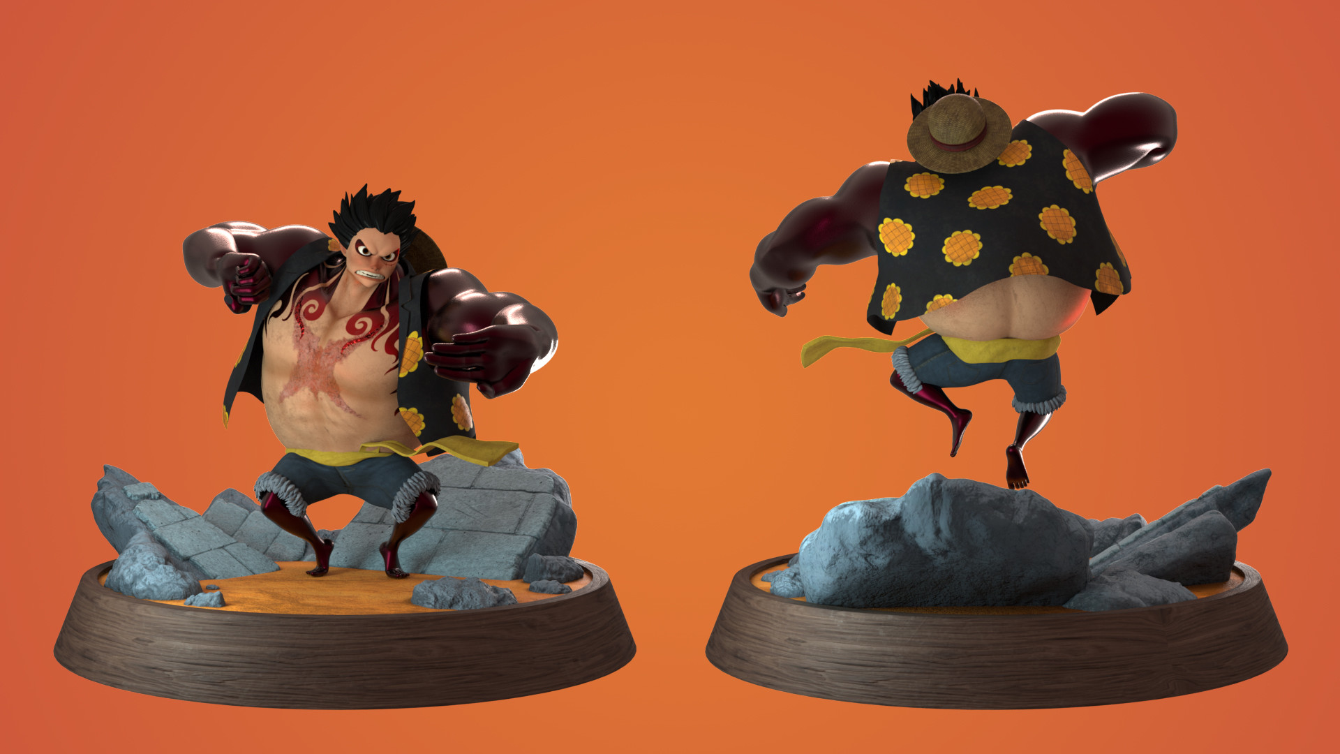 Artstation Luffy Gear 4th Bounceman Danny Tcc