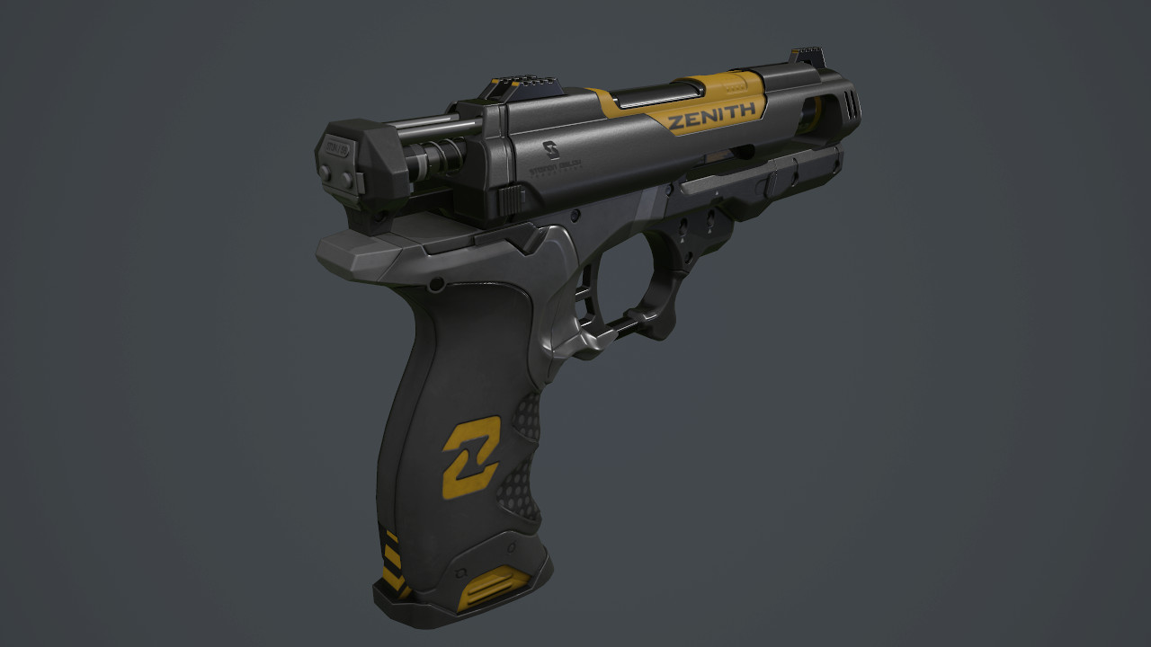 Artstation Deus Ex Tranquilizer Gun Maxim Kudryavtsev