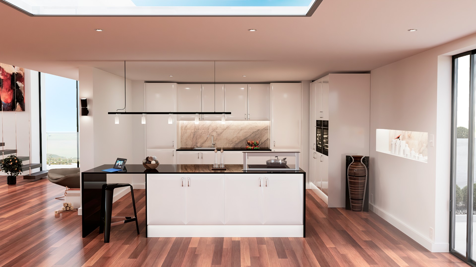 Artstation High Gloss White Kitchen Door Lucy Kisielewska