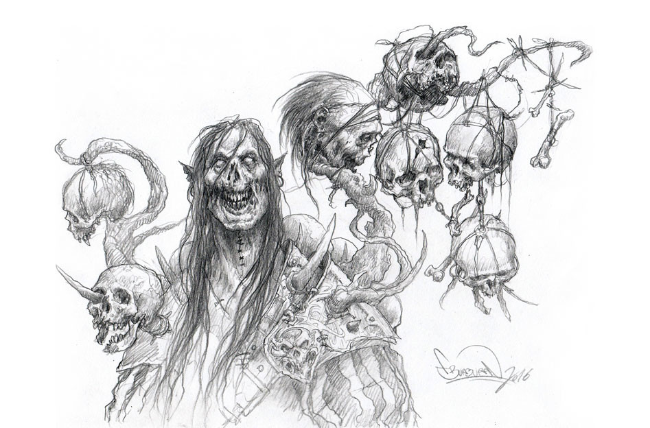 ArtStation - Undead concept drawings