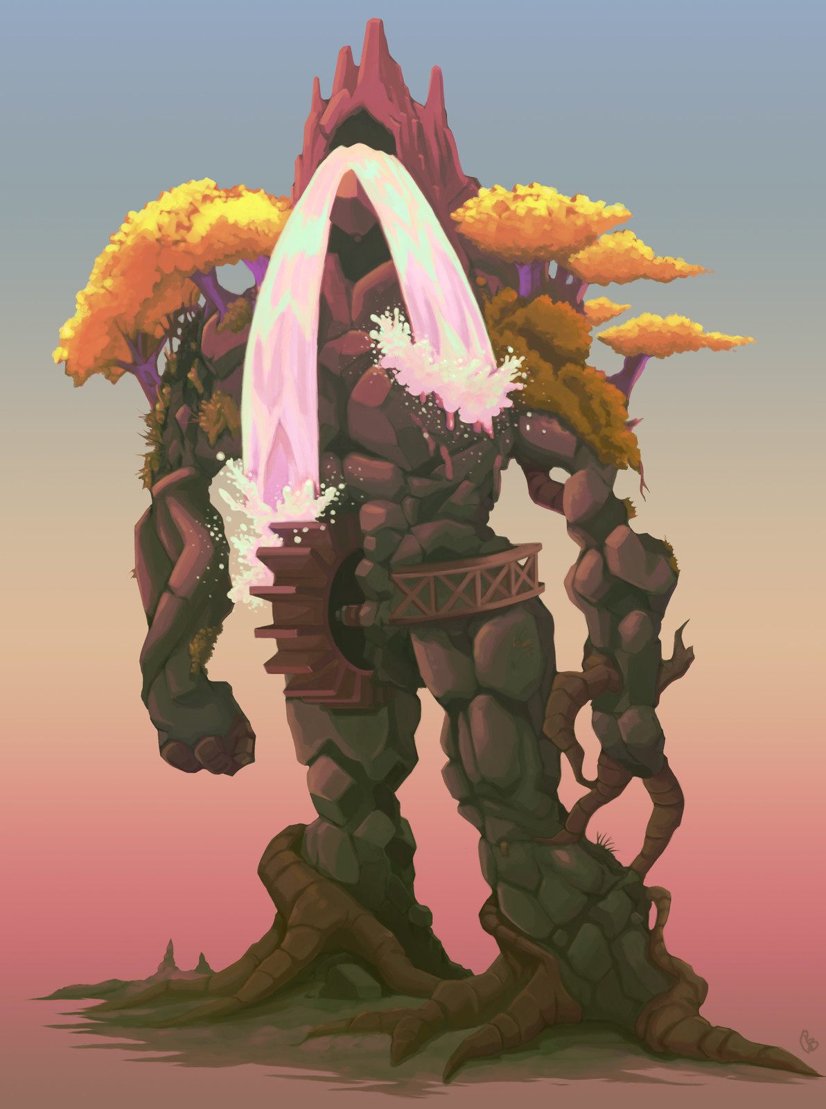 Chris Barrett Living Waterfall