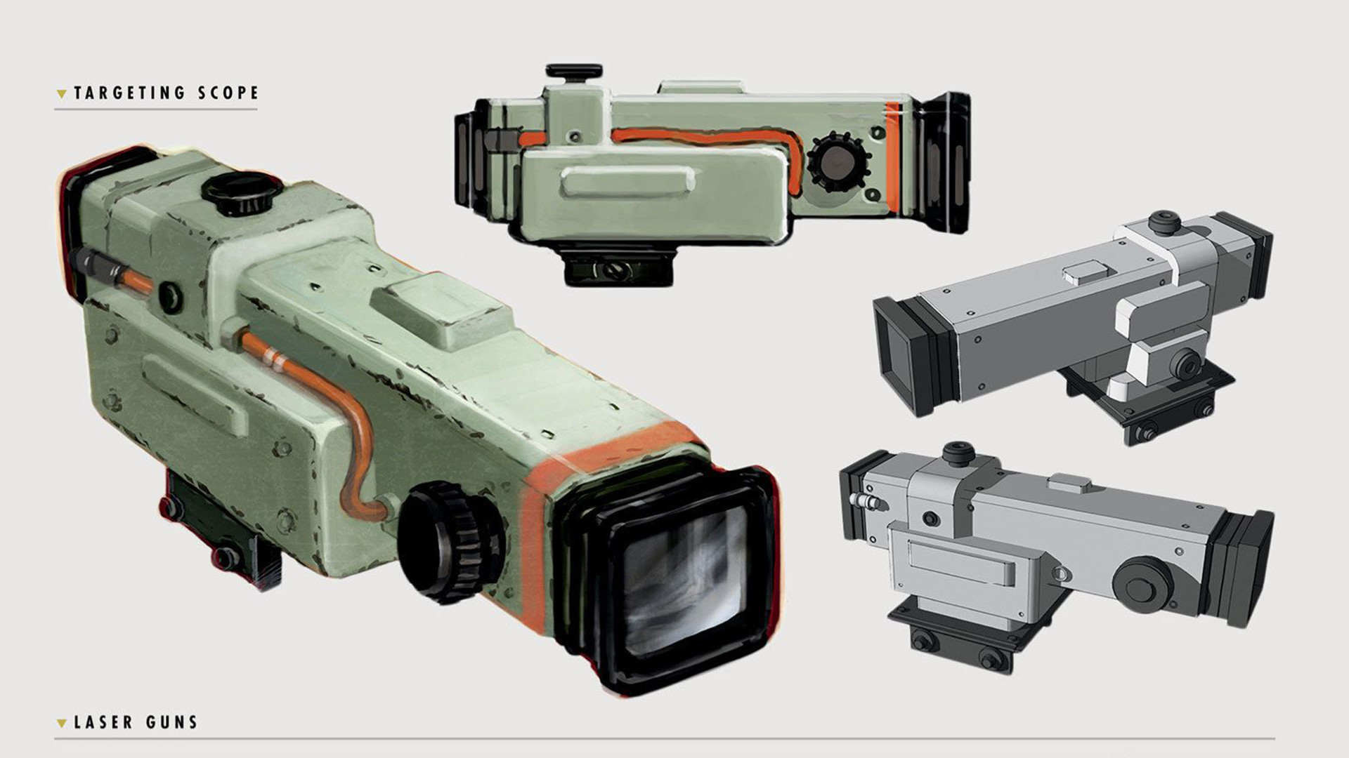 Artstation Fallout Laser Rifle Scope Kaspars Pavlovskis
