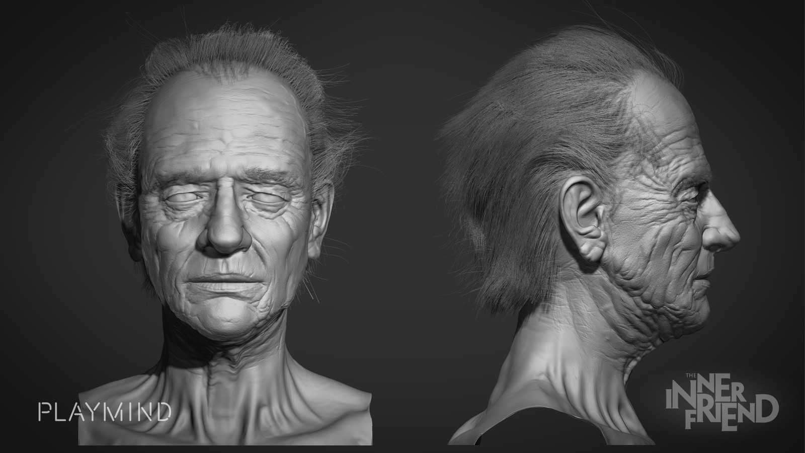 Using Fibermesh I tried to give the character a look with hair
