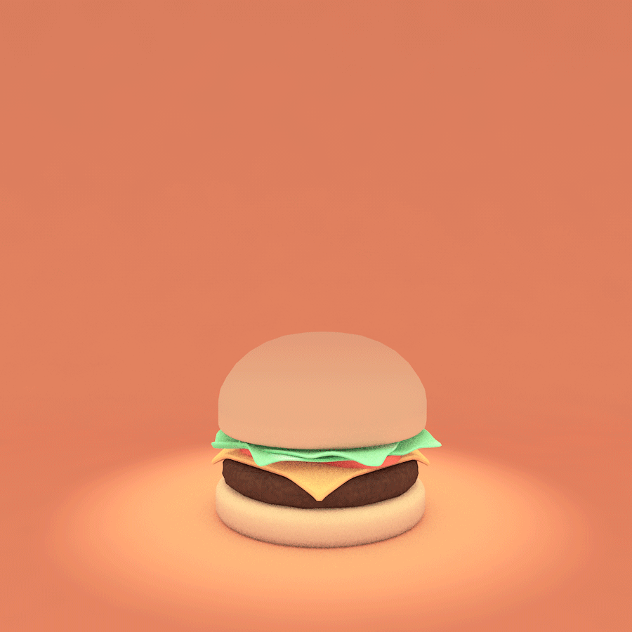 ArtStation - 3D Animated Burger (GIF)