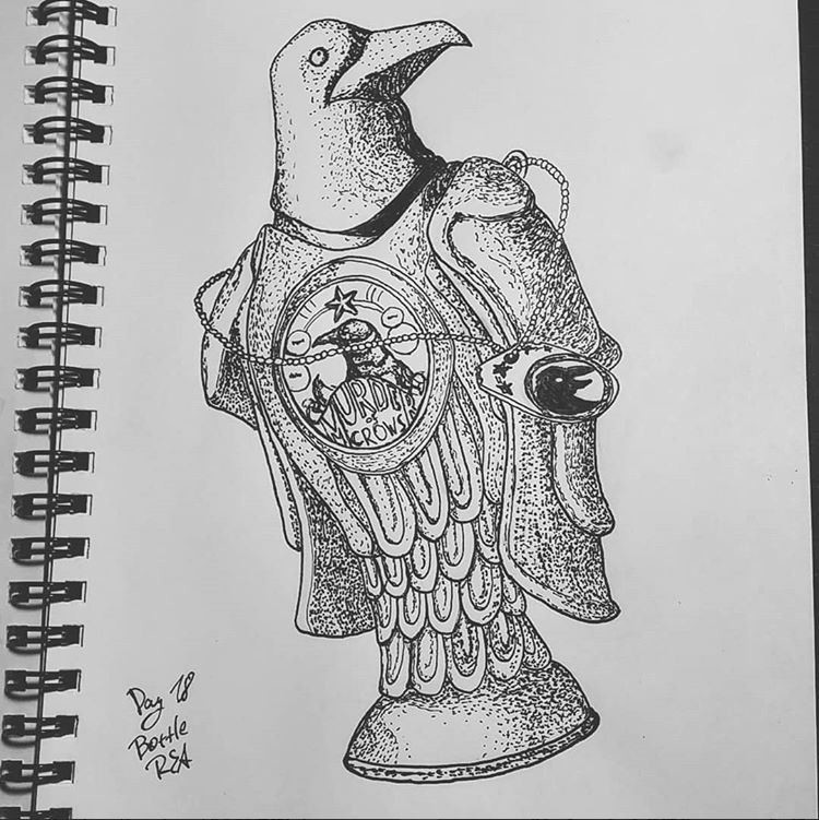ArtStation Day 18 of Inktober Bottle