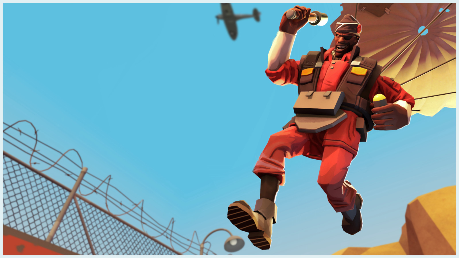 Demoman Paratrooper Set - Texture and Promo Render by me, Models by BlueNES, Concept by Extra Ram