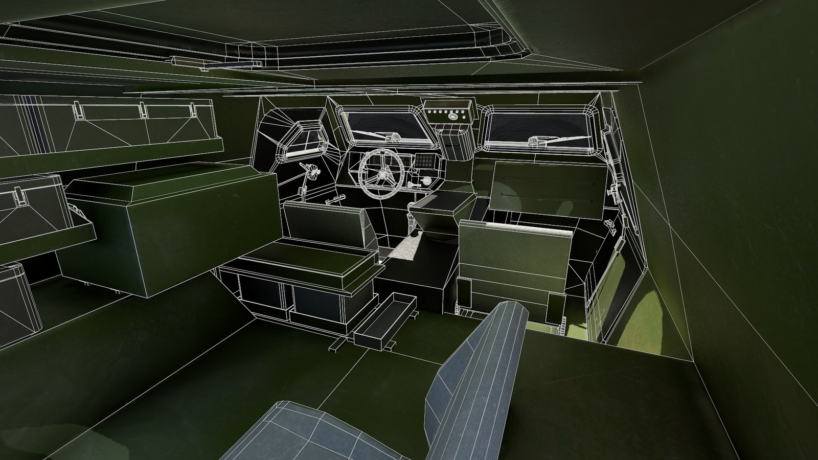 Wireframe from the inside