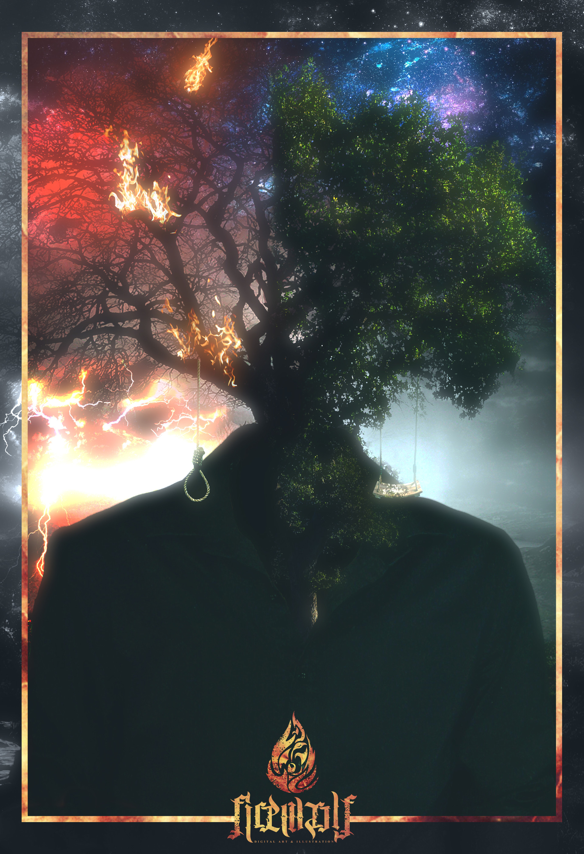 Artstation Tree Of Life And Death Miguel Firewolf
