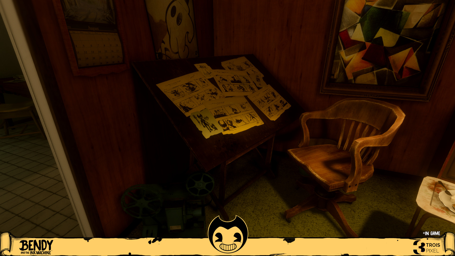 Artstation Bendy And The Ink Machine Chapter 5 Living Room