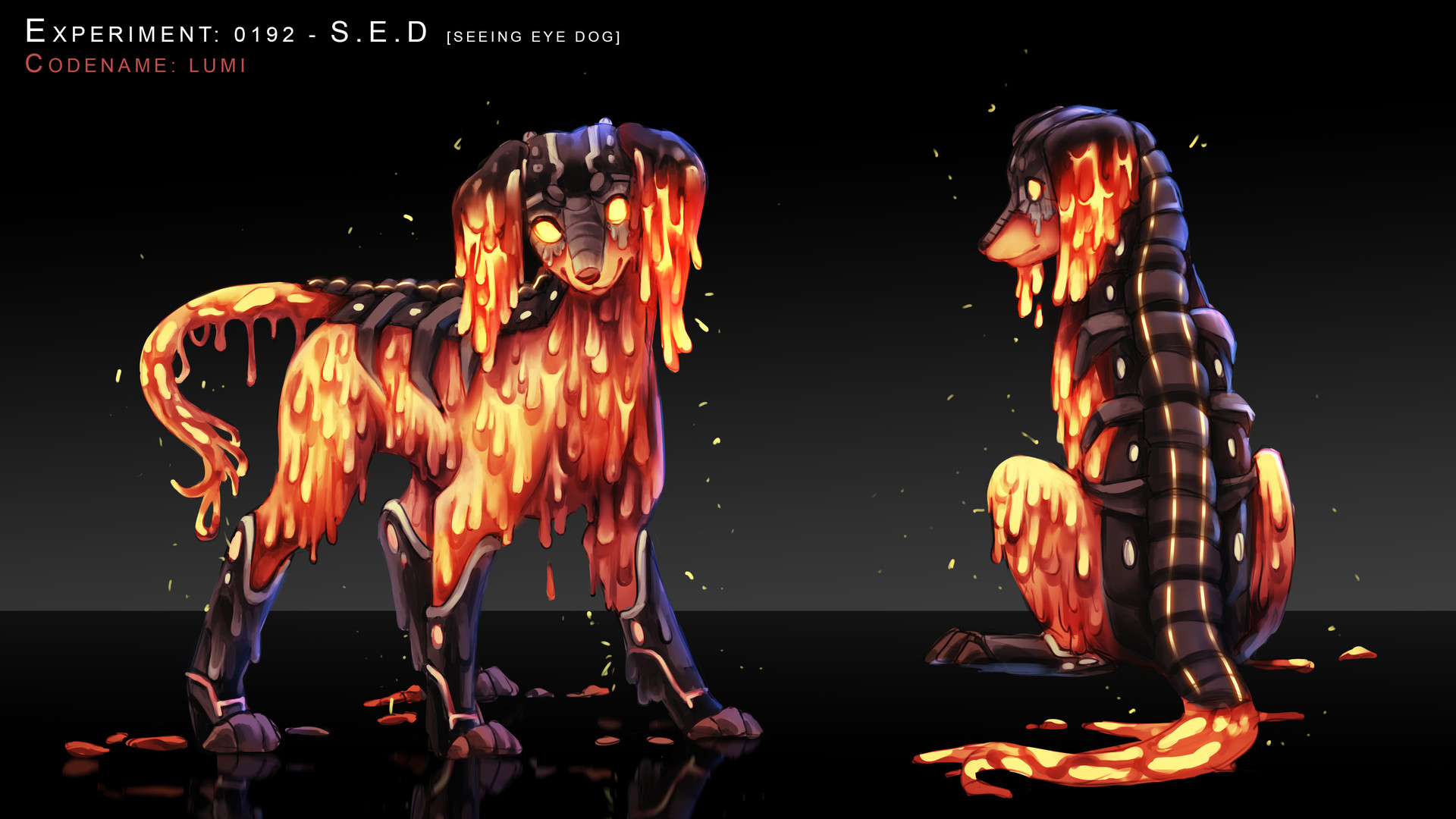 Lava Dog by Chloe Forrest : ImaginaryElementals