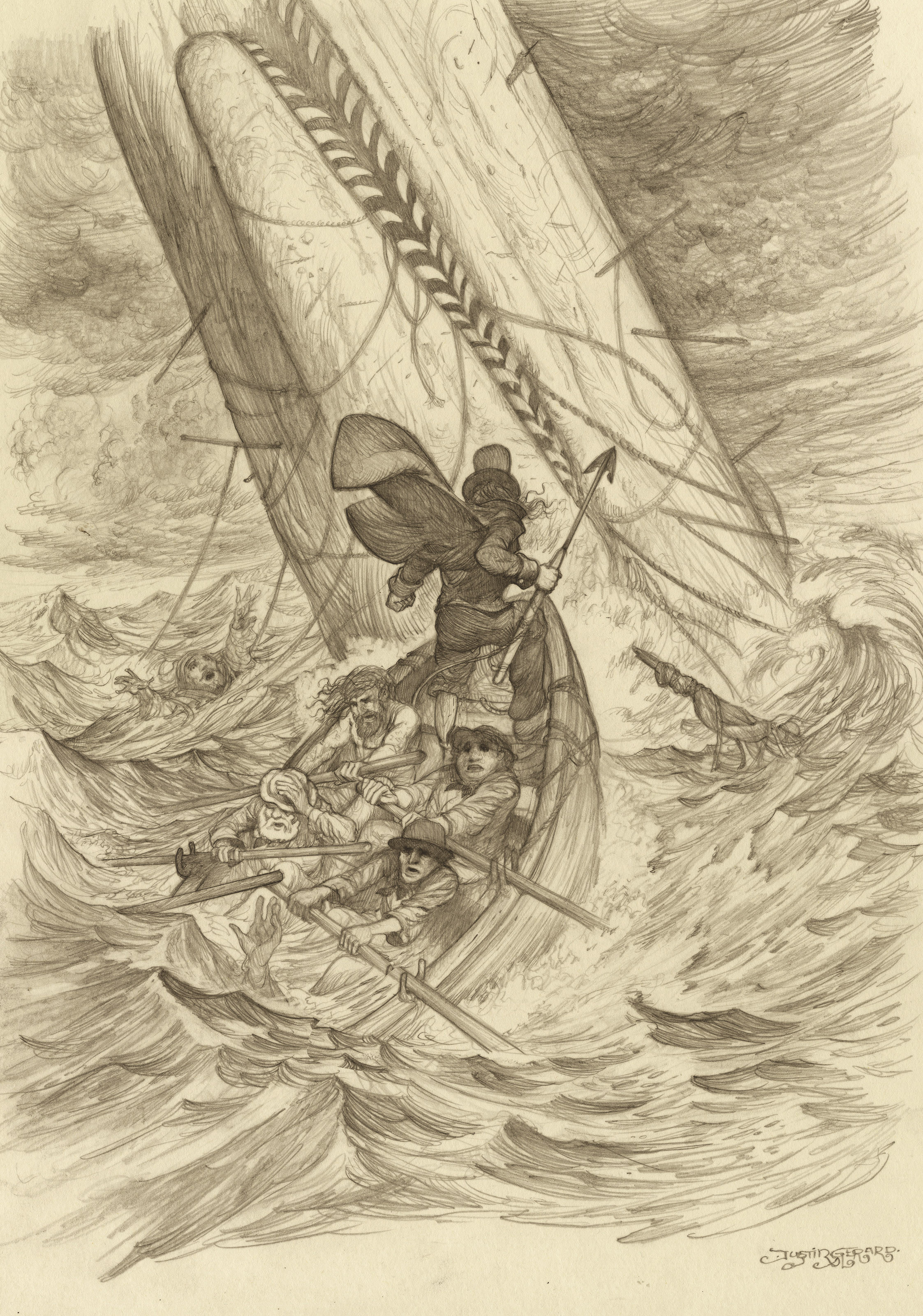 Traditional Graphite Drawing on heavyweight drawing stock