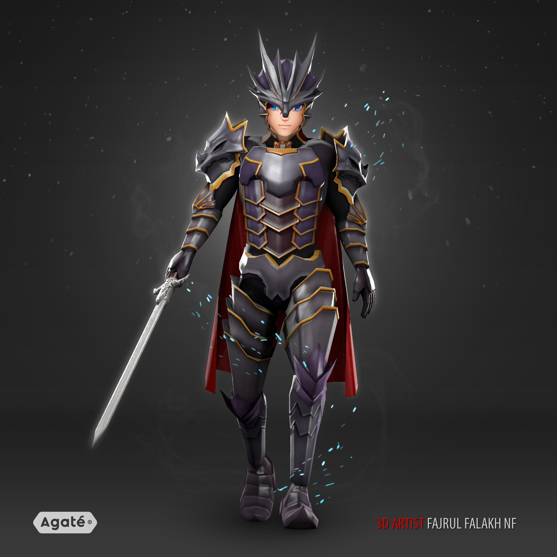 Artstation Fantasy Warrior Agate 3d Artist Technical Test